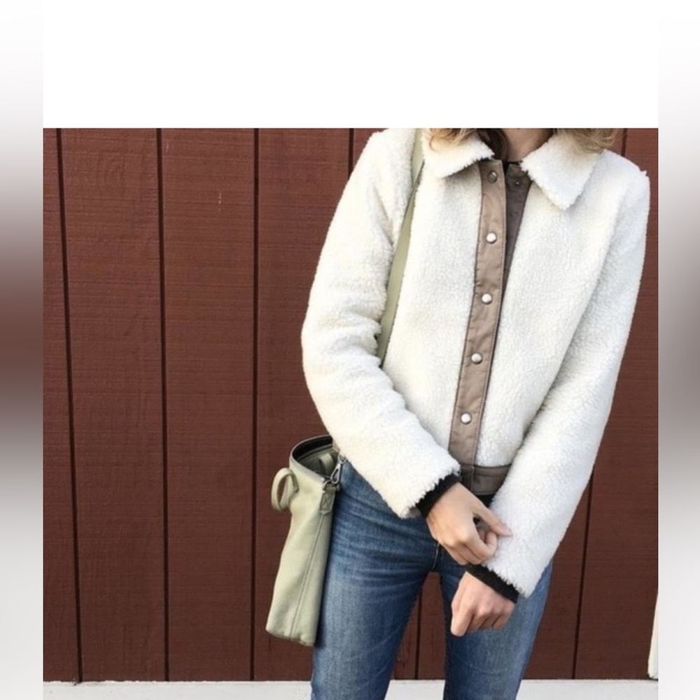 Madewell Sherpa Portland Jacket size large